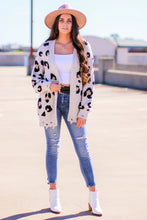 Load image into Gallery viewer, Loose Fit Distressed Animal Print Cardigans