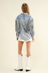 Glory Fringe Button Up