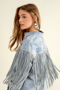 Glory Fringe Button Up