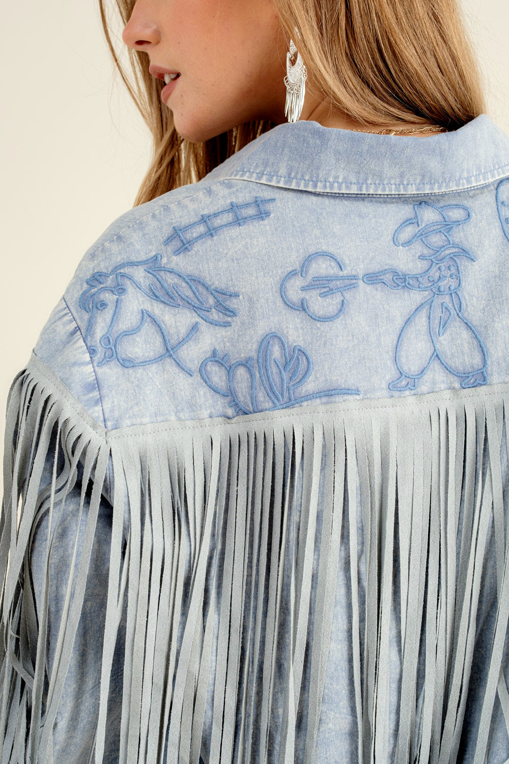 Glory Fringe Button Up