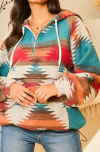 Load image into Gallery viewer, Oversized Aztec Hoodie