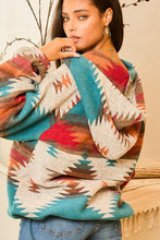 Load image into Gallery viewer, Oversized Aztec Hoodie