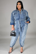 Load image into Gallery viewer, Plus Denim Jumpsuit