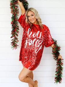 Preorder Ships 11/22 Holly Sequin Tunic