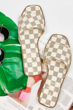Load image into Gallery viewer, Island Vibes Checkered Sandals