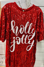 Load image into Gallery viewer, Preorder Ships 11/22 Holly Sequin Tunic